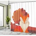 thumbnail image 4 of Ambesonne Fox Shower Curtain, Animal Against Orangish Trees, 69"Wx75"L, Dark Orange Pale Mustard, 4 of 4