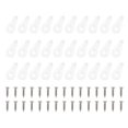 thumbnail image 1 of WEUVEB 30pcs Mirror Hanger Clips Transparent for Assembly and Home Use, 1 of 7
