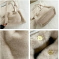 thumbnail image 6 of HLSOHJP Faux Fur Tote Bag Women Fuzzy Hobo Bags Bucket Shoulder Bag Trendy Plush Satchels Crossbody Purse Top-Handle Handbag, 6 of 7