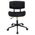 thumbnail image 2 of LumiSource Lombardi Mid-Century Modern Height Adjustable Office Chair, 2 of 6