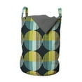 thumbnail image 1 of Abstract Laundry Bag, Continuous Pattern with Retro Rounds Geometry Themed Illustration, Hamper Basket with Handles Drawstring Closure for Laundromats, 13" x 19", Multicolor, by Ambesonne, 1 of 4