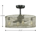 thumbnail image 2 of P250068-31M-WB-Progress Lighting-Belva - 25.25 Inch 3 Blade Ceiling Fan with Light Kit-Matte Black Finish, 2 of 7