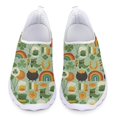 thumbnail image 1 of Irish Flag Pattern Ladies Casual Shoes St. Patrick's Day Print Comfortable Slip On Spring Summer Lightweight Mesh Loafers Gift, 1 of 5