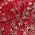 thumbnail image 1 of Turban Head Wraps Stylish Elegant Embroidered Feather Style European Retro Hat for WomenRed Wine, 1 of 3