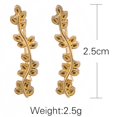 thumbnail image 3 of FeiraDeVaidade Leaf Earring Crawler Ear Climber Stud Simple Minimal Dainty for Women  Girls, 3 of 7