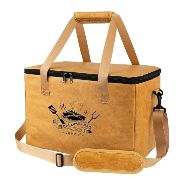 para barbacoa para reposar carne, bolsa aislante con correa ajustable para hombro, accesorios reutilizables para barbacoa al libre