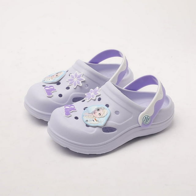 Chaussons d'Été pour Enfants, Chaussures de Plage Antidérapantes Mode Filles Elsa Frozen