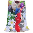 thumbnail image 6 of Lsque Pikmin Pattern Fuzzy Fleece Throw Blanket Extra Large,Super Soft,Fluffy and Warm Blankets for Couch,Bed,All Season Use (40"x30"), 6 of 7