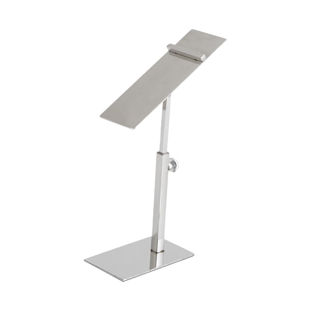 Wweixi Stainless Steel Shoes Rack Adjustable High Heels Sales Shelf Commercial Shop Argent oval Silver