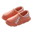 thumbnail image 1 of Winter Slides Waterproof Warm Non-skid Unisex Closed Back Slippers House Sandals, 1 of 10