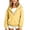 Yellow, variant on Girls Half Zip Hooded Sweatshirt Kids Trendy Plain Pullover Hoodies with Kangaroo Pockets Oversized Drop Shoulder Outerwear