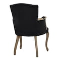 thumbnail image 2 of Amherst Velvet Arm Dining Chair, Black, 2 of 7