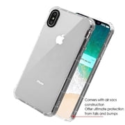 Apple iPhone Xs Max (6.5 Inch) - Phone Case Clear Shockproof Hybrid Armor Rubber Silicone Gel Cover Transparent Clear Phone Case for Apple iPhone Xs Max