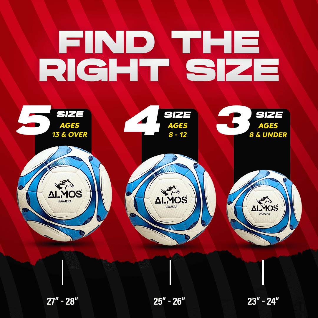 Almos Primera Soccer Ball, for Outdoor Soccer - Blue, Size 5
