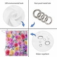 thumbnail image 5 of Purple Pink Floral Bathroom Shower Curtains with 12 Hooks Polyester Waterproof Shower Curtain for Stalls and Bathtubs Spring Pastoral Daisy Decorative Bathroom Privacy Curtain 72x78 Inches, 5 of 9