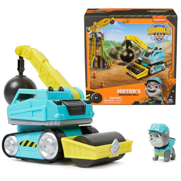 Wrecking Ball de Toy Truck Rubble & Crew Motor con figura de acción
