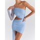 thumbnail image 2 of Mozision Hollow Out Backless Sexy Mini Dress For Women Robe Two Layer Mesh Inclined Shoulder Irregular Club Party Dress VestidoM Gao Jinjia LED, 2 of 2