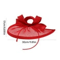 thumbnail image 3 of Elegant Wedding Headgear Hat in Natural Party Hairpieces Fashion Headwear Accessory for Picnics and Beach Outings, 3 of 9