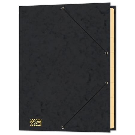 RNK 4616-9- Conference Folder with Elastic Band Black A4 Black