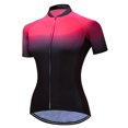 thumbnail image 3 of 2022 Jersey de ciclismo para mujer, camiseta de manga corta para bicicleta de montaña o carretera, ropa de ciclismo para mujer, blusa de verano roja, 3 of 5