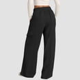 thumbnail image 5 of JJHGVB Wide Leg Sweatpants Drawstring Pants Women Thin Sweatpants Women Comfortable Pants for Women Trouser Pants Trousers Pants for Women Pantalones Mujer Black M, 5 of 7