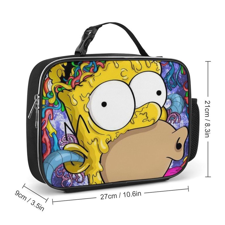 Simpsons Lunch Bags Insulated Soft Lunch Box Reusable Large