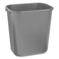 thumbnail image 2 of Rubbermaid Commercial Products Deskside Plastic Office Wastebasket, Rectangular, 3.5 Gal, Black | Bundle of 5 Each, 2 of 6