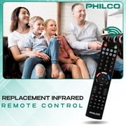 Philco Universal Remote Control, TV Remote Compatible for Vizio Universal Remote for Smart TV, LCD, LED, 3D, UHD TVs