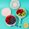 thumbnail image 5 of Product Classification Drain Rack 2 - Multifunctional Fruit and Vegetable Washing Bowl with Fine Holes and Handles for Easy Draining Includes Lid and Sturdy Construction for Kitchen Use, 5 of 5