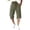 Army Green, variant on Men's Casual Athletic Cropped Pants Elastic Waist Drawstring Lightweight Gym Sweatpants Below Knee Lightweight Joggers Trousers with Pockets Black M