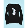 thumbnail image 3 of Bunny Watercolor Style Long Sleeve Toddler -Image by Shutterstock,  4 Toddler, 3 of 4