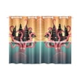 thumbnail image 3 of MKHERT Sea Monster and Sailing Ship Window Curtain Kitchen Curtain 26x39 inch,Two Piece, 3 of 3