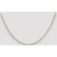 thumbnail image 5 of Sterling Silver 2.5mm Oval Fancy Rolo Chain (16 X 2.5) Made In India qfc85-16, 5 of 5