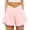 Pink, variant on Karymi Women Pants Trendy Loose Solid Short Fashion High Waisted Palazzo Trouseres Quick Dry Pull-On Pants Breathable Comfy Trousers for Women