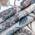thumbnail image 3 of Kate Aurora Biscayne Bay 4 Piece Floral Sheer Grommet Top Curtains - Assorted Colors, 3 of 3