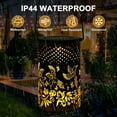 thumbnail image 6 of Qoosea Solar Lanterns Outdoor Garden Decor, Metal Hanging Solar Lantern Lights, Waterproof Led Garden Lantern for Patio Table Pathway Yard Decor (Hummingbird projection), 6 of 8