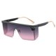 thumbnail image 1 of Gafas de sol sin marco de una sola pieza, gafas de sol de tendencia de moda con montura grande, hechas de metal, 1 of 5
