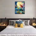 thumbnail image 3 of Little Mermaid Paint by Numbers Kits 16x20 Inch DIY 5D Diamond Canvas Painting by Number Mermaid Full Drill Crystal Rhinestone Diamond Embroidery Paintings Disney Princess Ariel HTOOQ, 3 of 6