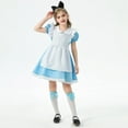 thumbnail image 4 of MEZZALL Toddler Girls Dresses For Outdoor Party 2 12 Years Old Headband Dress With Apron Set Comfortable And Stylish Outfits For All Seasons Soft Baby Wear, 4 of 6