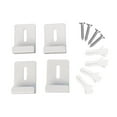thumbnail image 2 of deevoka 4 Pieces Stainless Steel Mirror Clips Heavy Retainer Clips for Wall Mounting White L, 2 of 9