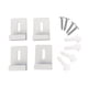 thumbnail image 2 of 4 Piezas Clips de Espejo Perfecl Acero Inoxidable Kits de Colgador de Montaje en Pared, 2 of 8