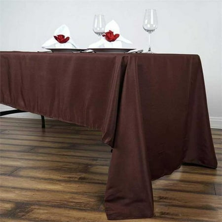 

BalsaCircle 60 x 126 Polyester Rectangular Tablecloth Chocolate Brown