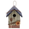 thumbnail image 3 of Casas de aves decorativas al aire libre, casas de aves Casa de madera de madera Casa de aves, Casa de aves Jardín Caja de nidificación de aves Nido colgante, Ornamento colgante de jardín, 3 of 9