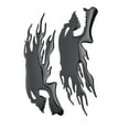 thumbnail image 3 of 2 Pegatinas para Tanque de Combustible Con Diseño de Calavera en Llamas Para Motocicleta, Impermeector Engermed Solar, Fácil de Aplicar, Tamamo universal, 3 of 7