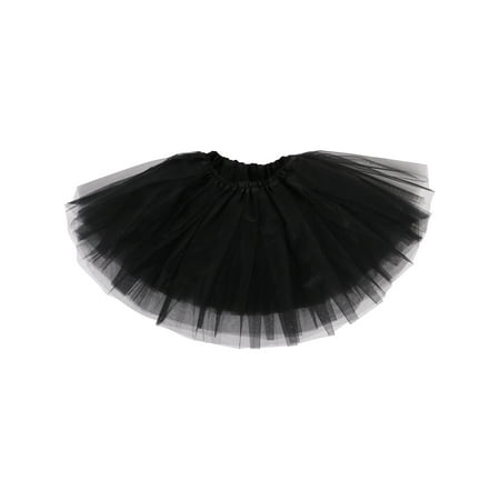

Girls Tutu Children s 4 Layered Tulle Princess Ballerina Dance Skirt Black