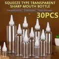 thumbnail image 2 of 30pcs Plastic Squeeze Dropper Bottle 5-250ml Transparent Sharp-mouth Plastic Squeezable Sub-bottled Split, 2 of 5