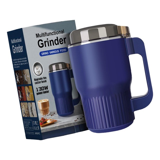 Molinillo de café eléctrico, molinillo de especias Personal, 130W, 240V, granos de grano, fresa de maní, molino de café de 8 hojas, taza molinillo de mayimx molinillo de café