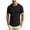 01# Black, variant on IhhxPro Men's Cotton Linen Short Sleeve Tee Ribbed Shoulder T-Shirt Breathable Slim Fit Crewneck M-3XL