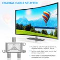 thumbnail image 3 of unbranded Splitter Para Antena Y Cable TV Con Señal Dual Y Construcción Duradera Color Plata, 3 of 7
