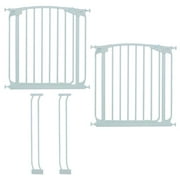 Dreambaby® White Chelsea 28"-35" Pack (2 Baby Gates & 2 Extensions)